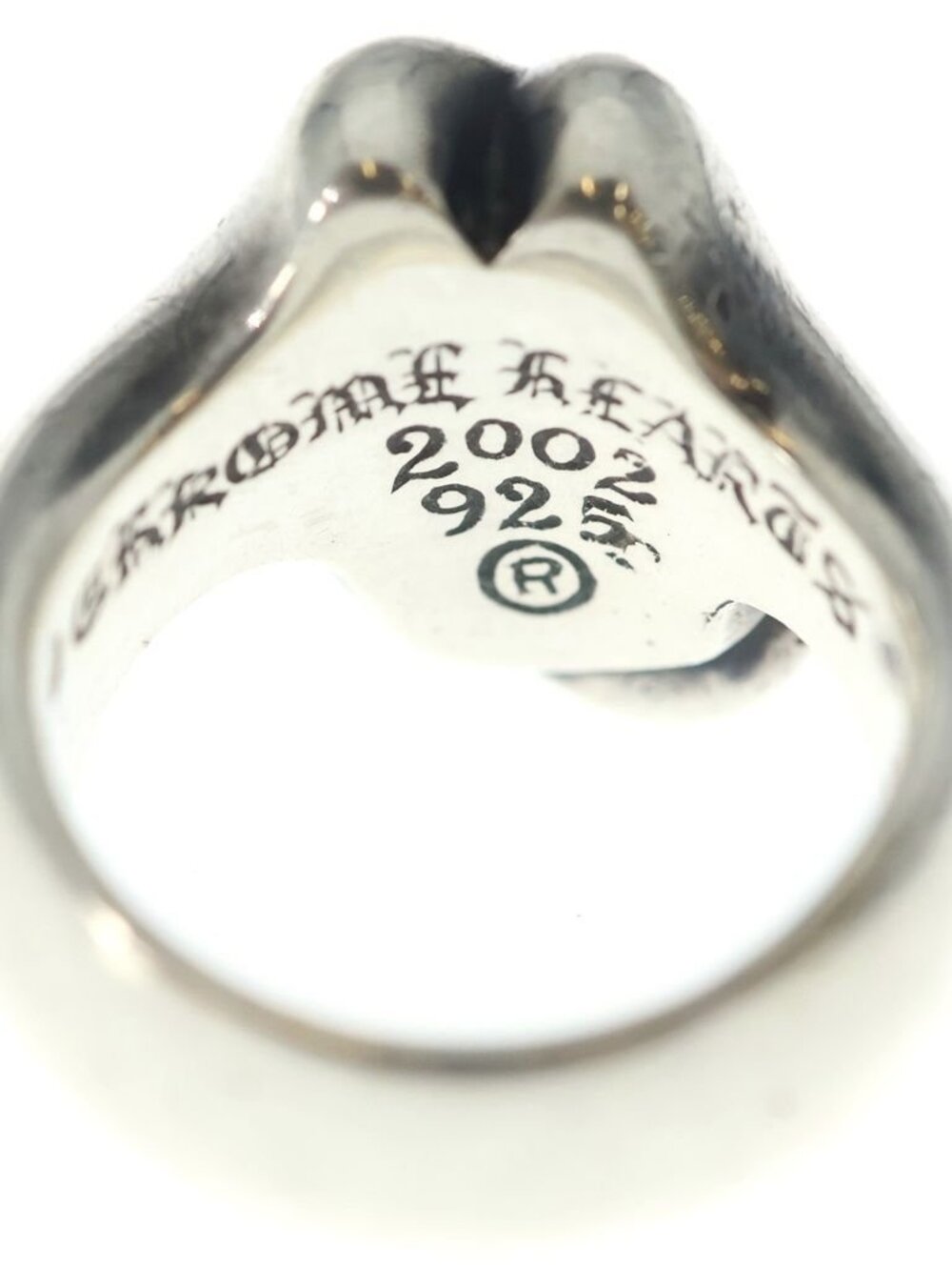 Chrome Hearts Lip Tongue Md Lip and Tan Silver Ring - Picture 5 of 6